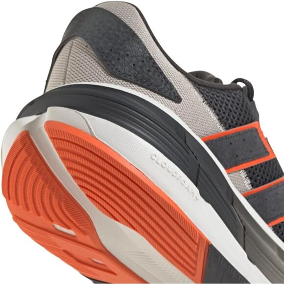 ⚡Adidas Men's Carbon/Carbon/Impact Orange Rubber Lace Closure Fashion Sneaker - Picture 8 of 9